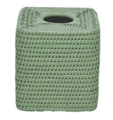 Casa by Josephine Jenno Rattan Tissue Box Cover Green