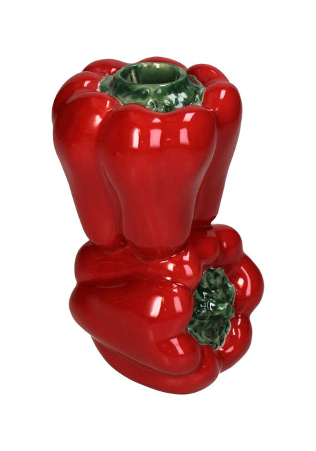Casa by Josephine Jenno Red Bell Peppers Candle Holder