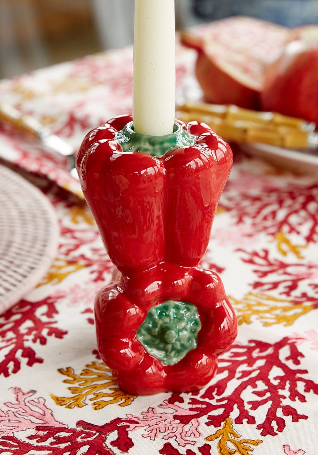 Casa by Josephine Jenno Red Bell Peppers Candle Holder