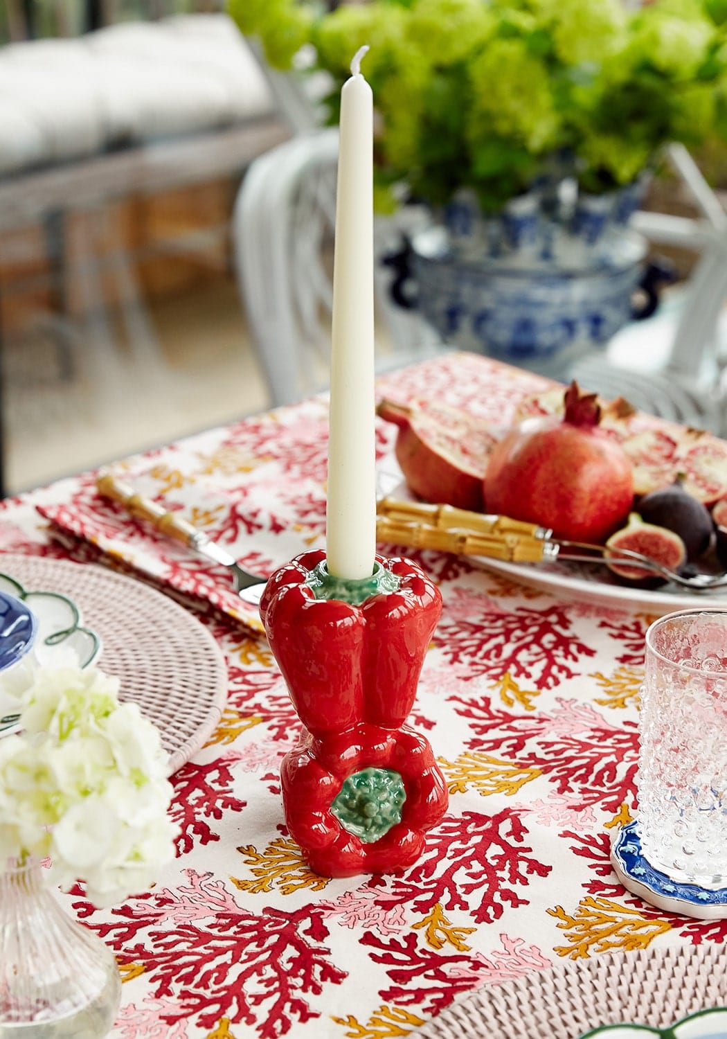 Casa by Josephine Jenno Red Bell Peppers Candle Holder