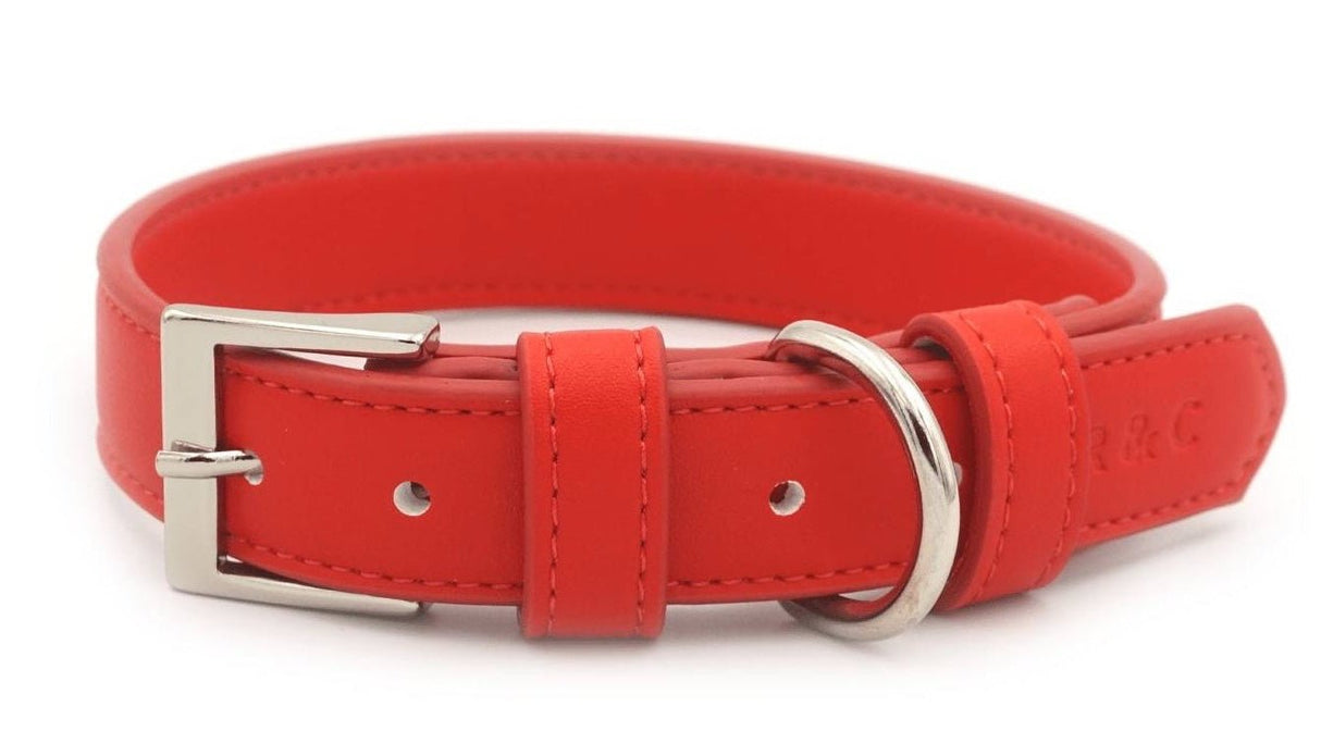 Ralph & Co Red Leather Dog Collar