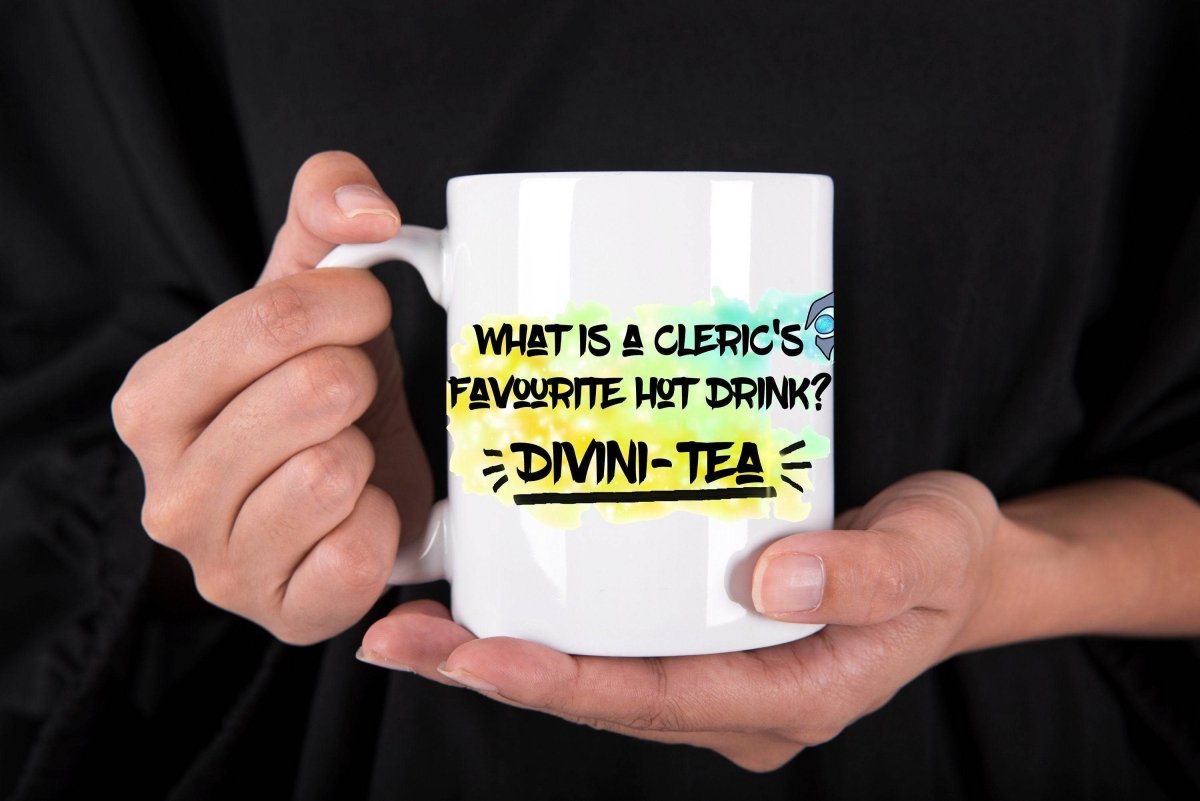 Cleric’s Favourite Drink Divini-Tea DND Mug by Resplendent Aurora