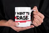 I Want To Rage Dwarf Barbarian DND Mug by Resplendent Aurora