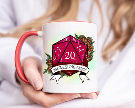 Merry Critmas Christmas DND Mug by Resplendent Aurora