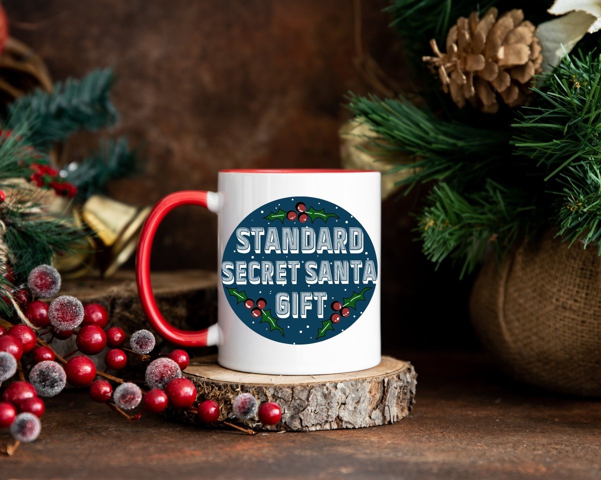 Standard Secret Santa Gift Christmas Mug by Resplendent Aurora
