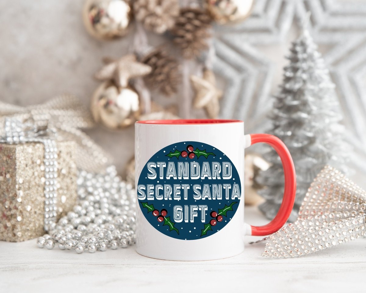 Standard Secret Santa Gift Christmas Mug by Resplendent Aurora