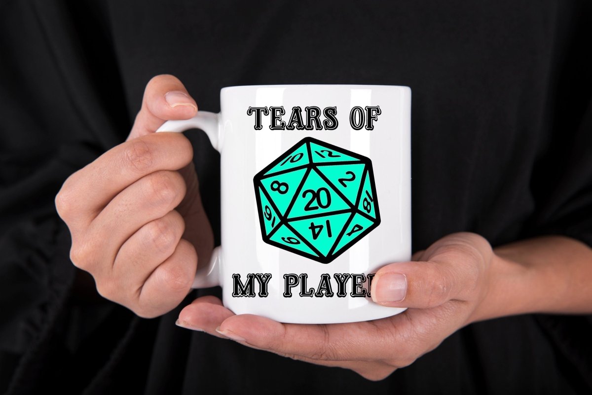 Tears of My Players Dungeon Master DND D20 Mug by Resplendent Aurora