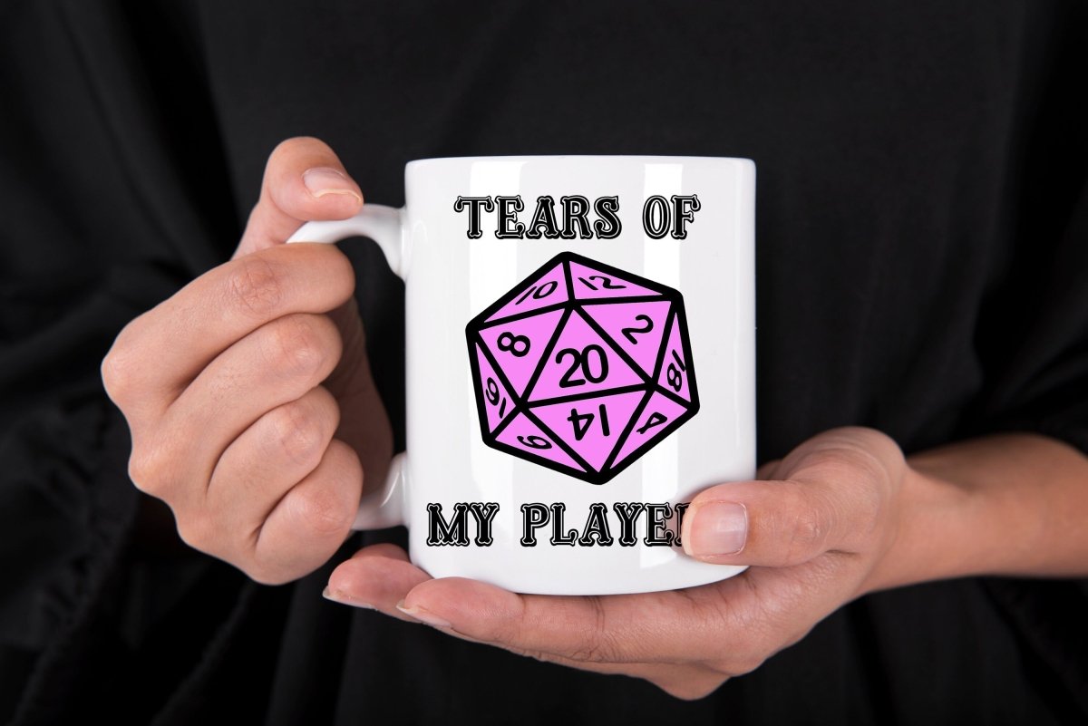 Tears of My Players Dungeon Master DND D20 Mug by Resplendent Aurora
