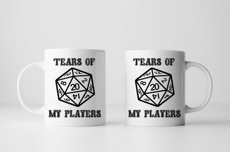 Tears of My Players Dungeon Master DND D20 Mug by Resplendent Aurora