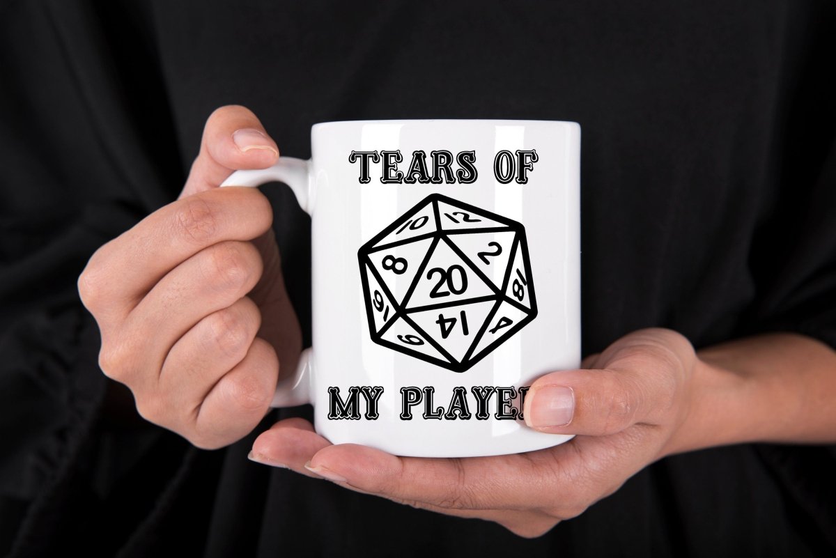 Tears of My Players Dungeon Master DND D20 Mug by Resplendent Aurora