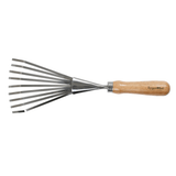 AllotMate Essentials RHS Endorsed Stainless Steel Shrub Rake by Burgon & Ball