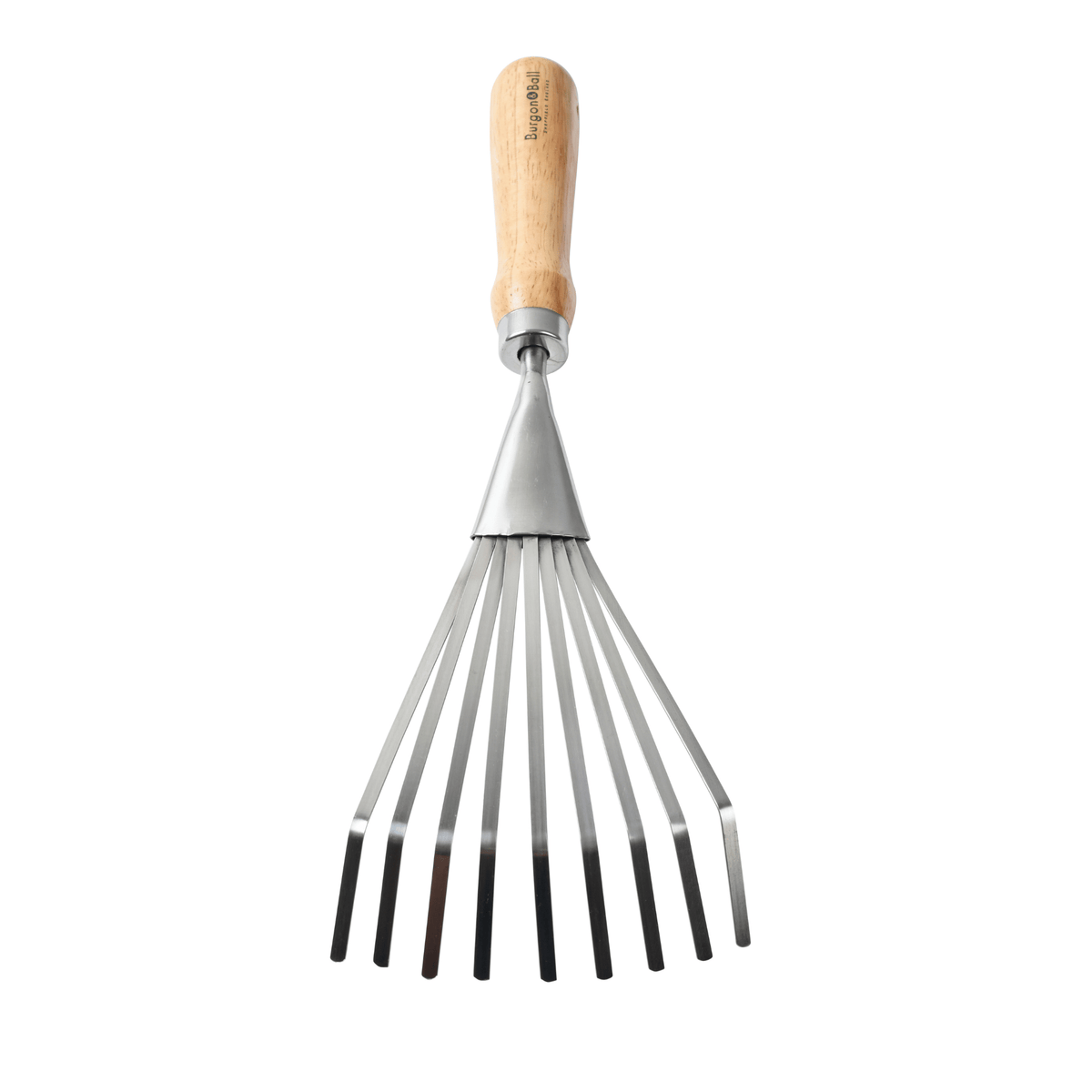 AllotMate Essentials RHS Endorsed Stainless Steel Shrub Rake by Burgon & Ball