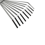 AllotMate Essentials RHS Endorsed Stainless Steel Shrub Rake by Burgon & Ball