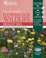 AllotMate Essentials RHS Flowers for Wildlife Bright Mix Seeds 20g Box