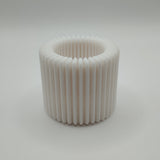 Filamora Studios Modern Ribbed Tealight Holder
