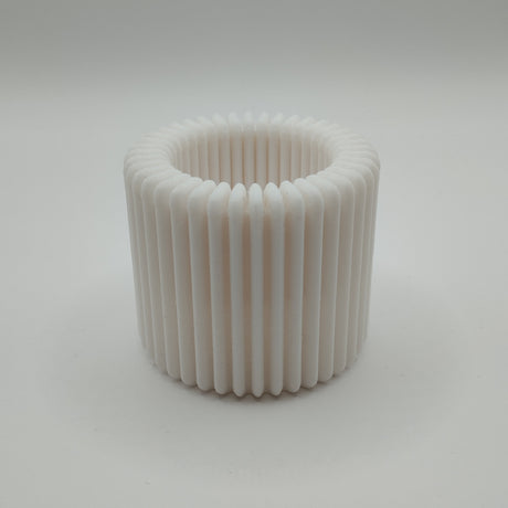 Filamora Studios Modern Ribbed Tealight Holder