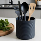 Filamora Studios Ribbed Kitchen Utensil Holder Pot