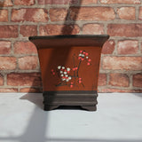 Yorkshire Bonsai Premium Unglazed Bonsai Pot Cascade Brown - 20cm