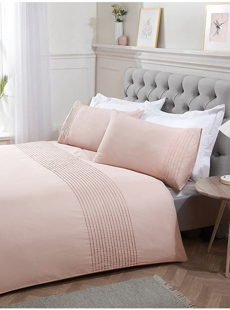 Blush & Bale Pintuck Blush Duvet Set