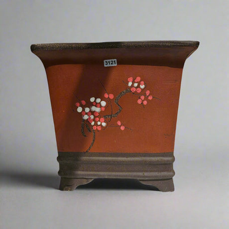 Yorkshire Bonsai Premium Unglazed Bonsai Pot Cascade Brown - 26cm