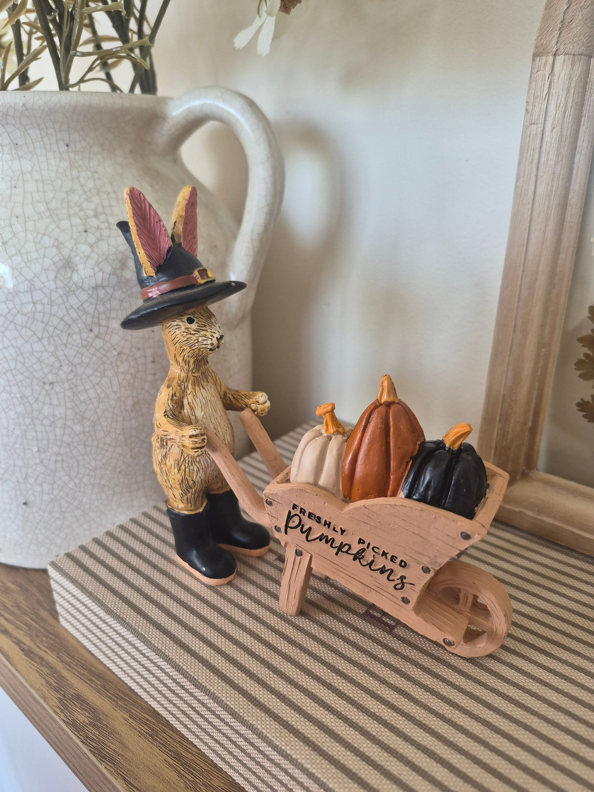 Blush & Bale Pumpkin Patch Rabbit Décor