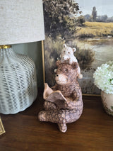 Blush & Bale Story Time Bear Ornament Décor