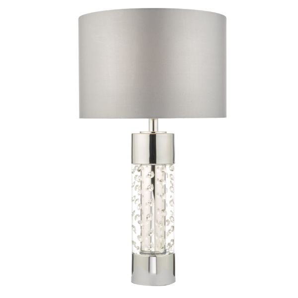 Pagazzi Rosana Large Chrome Crystal Table Lamp