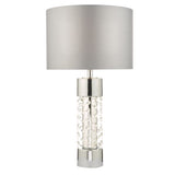 Pagazzi Rosana Large Chrome Crystal Table Lamp