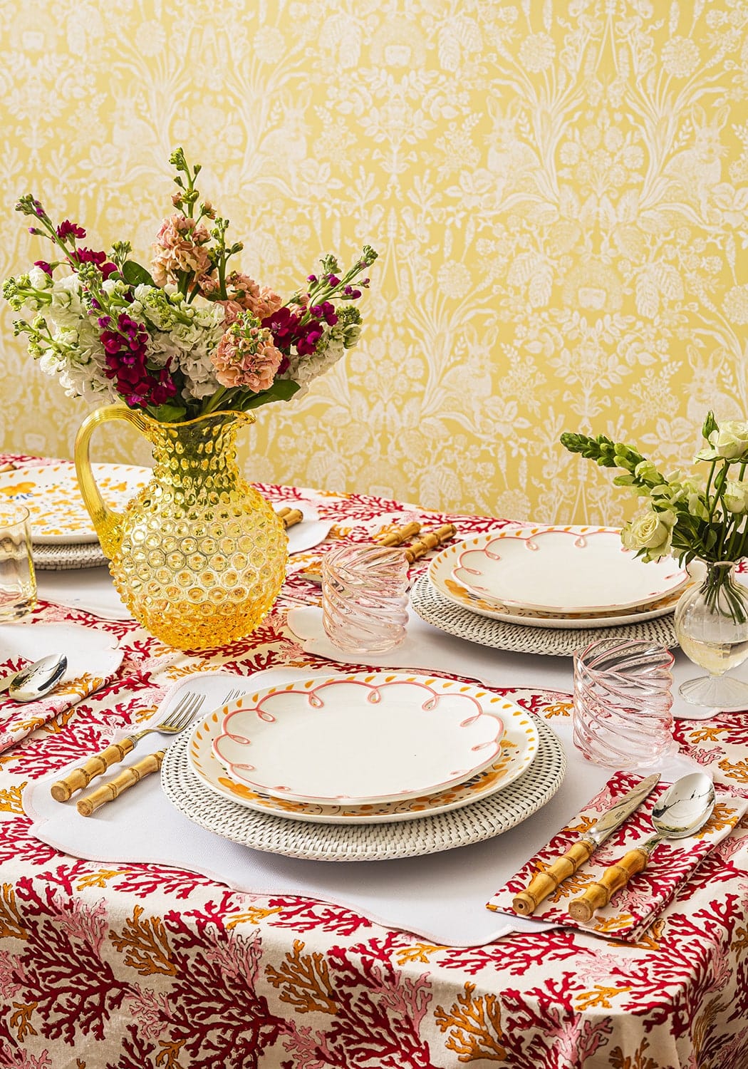 Casa by Josephine Jenno Rosa Pink Placemats - Set of 4