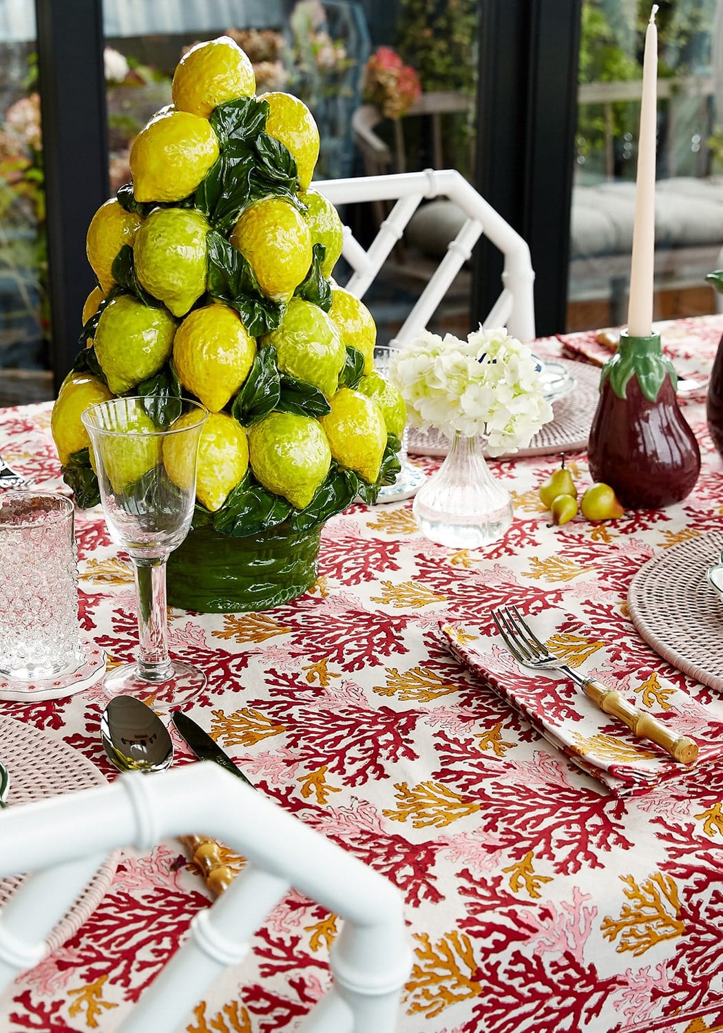 Casa by Josephine Jenno Rose Coral Table Napkin - Set of 4