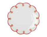 Casa by Josephine Jenno Rosy Red Scalloped Side Plates - Set of 4