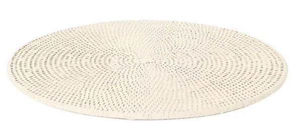Casa by Josephine Jenno Round Rattan Placemat Sand Colour - Set of 4