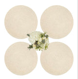 Casa by Josephine Jenno Round Rattan Placemat Sand Colour - Set of 4