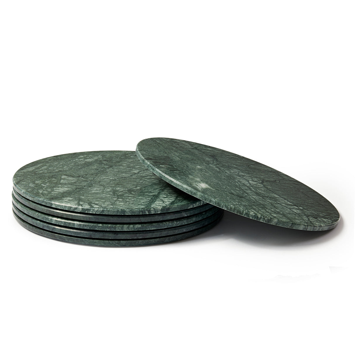 Rinkit Round Marble Placemats Pack of Six - 30cm