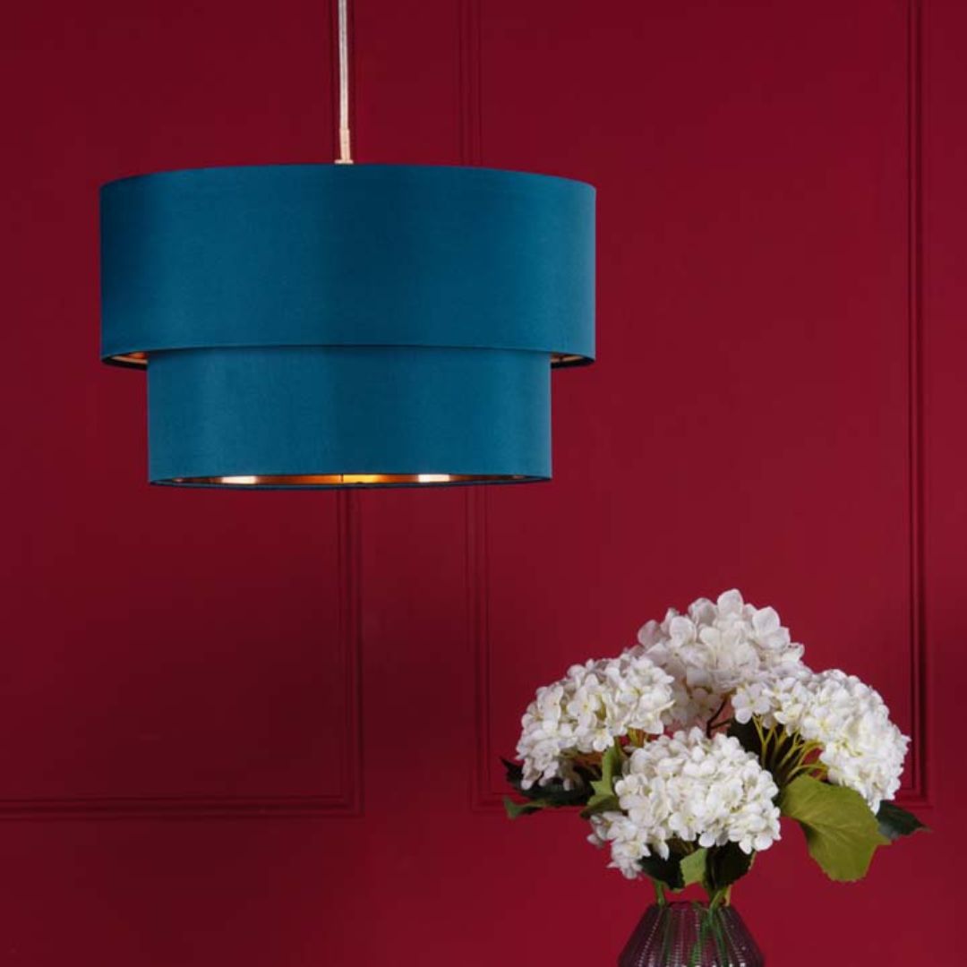 Pagazzi Rute Teal & Copper Pendant Shade