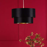 Pagazzi Rute Black & Gold Pendant Shade
