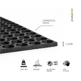 Nicoman Heavy Duty Non Slip Rubber Ring Entrance Doormat
