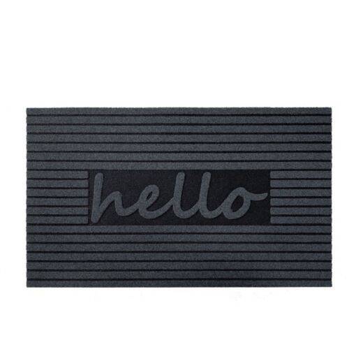 Nicoman Eco-Friendly "Welcome/Hello" Door Mat - Grey