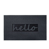 Nicoman Eco-Friendly "Welcome/Hello" Door Mat - Grey