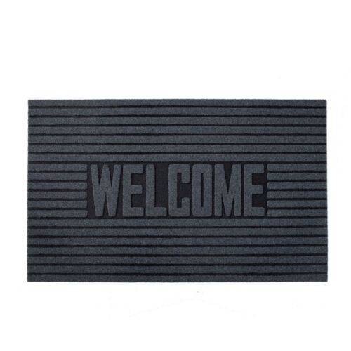 Nicoman Eco-Friendly "Welcome/Hello" Door Mat - Grey