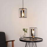 Pagazzi Sabrina 1 Light Black & Smoked Glass Pendant Ceiling Light