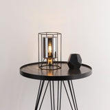 Pagazzi Sabrina Black & Smoked Glass Table Lamp
