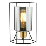 Pagazzi Sabrina Black & Smoked Glass Table Lamp