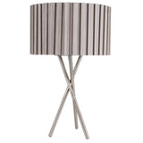 Pagazzi Sabella Satin Nickel Table Lamp - 43cm