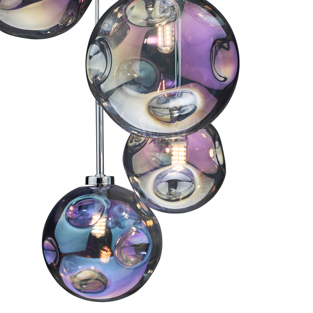 Pagazzi Salga Iridescent Glass Ceiling Pendant
