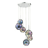 Pagazzi Salga Iridescent Glass Ceiling Pendant