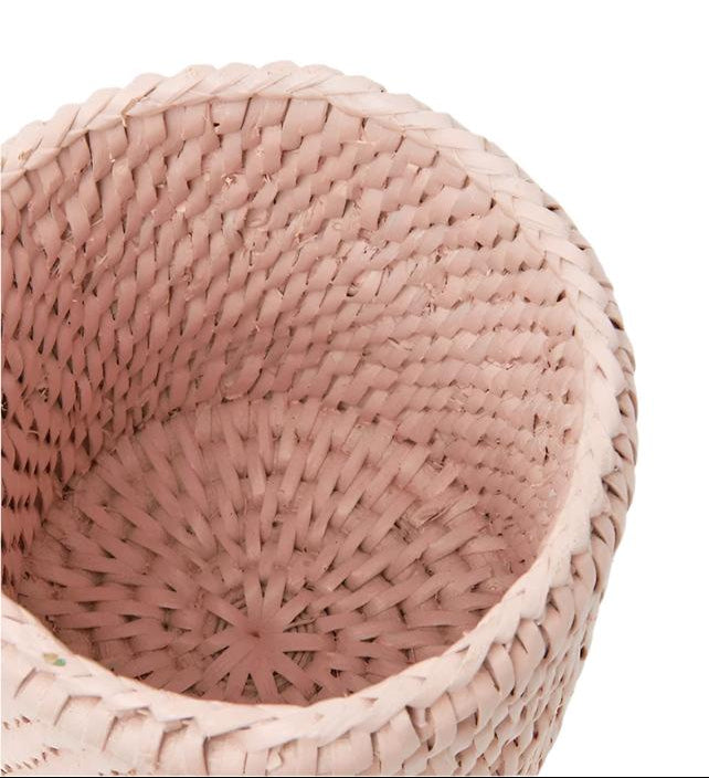 Casa by Josephine Jenno Savannah Rattan Bottle Holder - Pink