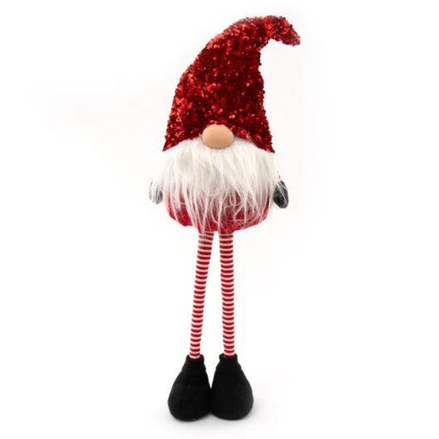 Blush & Bale Red Sequin Gonk - H71cm x W18.5cm x D14cm