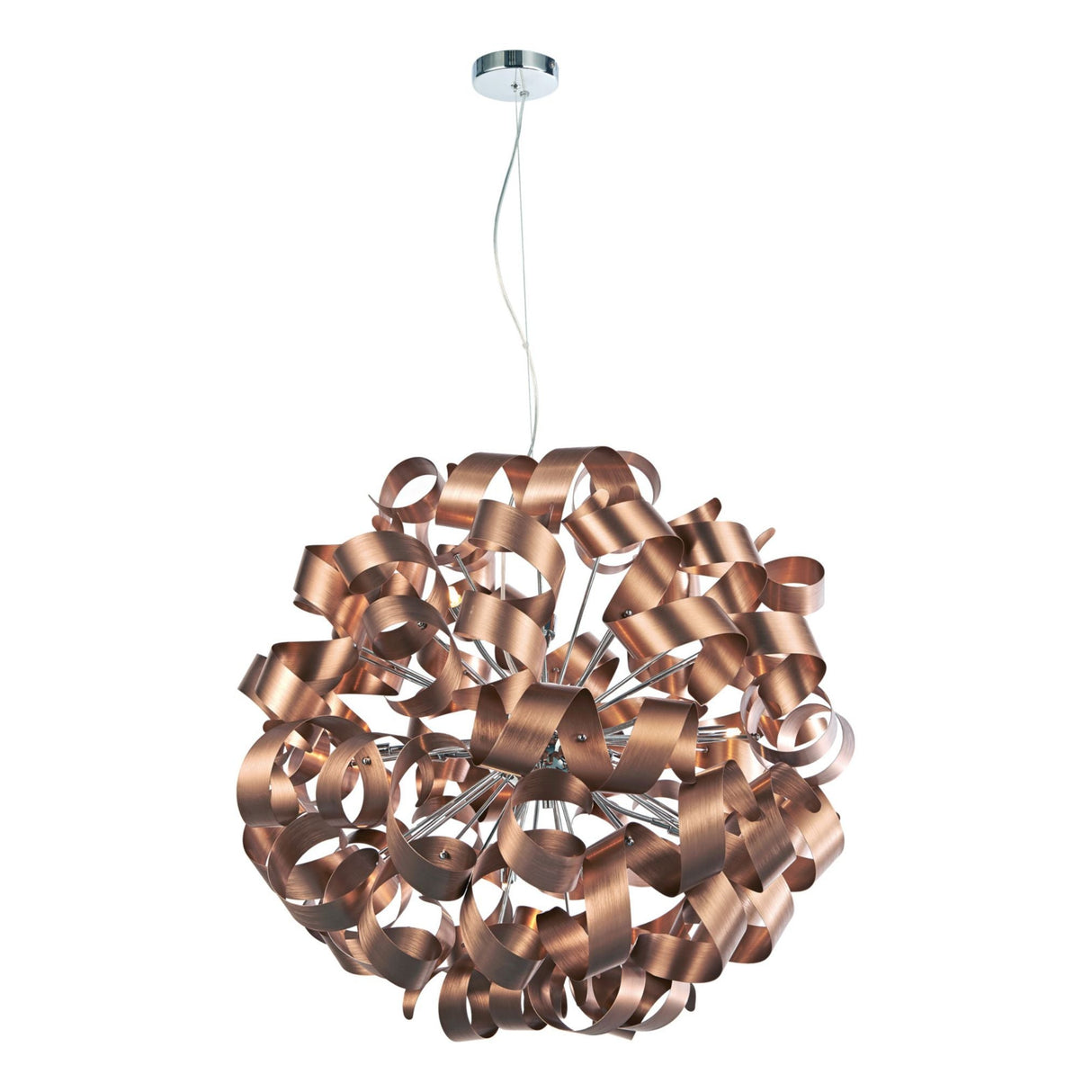 Pagazzi Seren 12 Light Bronze Ribbon Pendant Ceiling Light