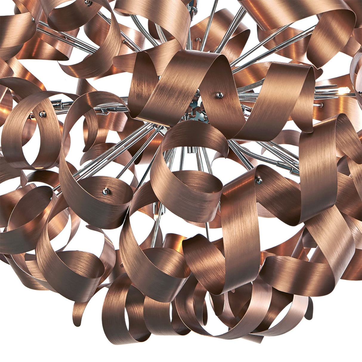 Pagazzi Seren 12 Light Bronze Ribbon Pendant Ceiling Light